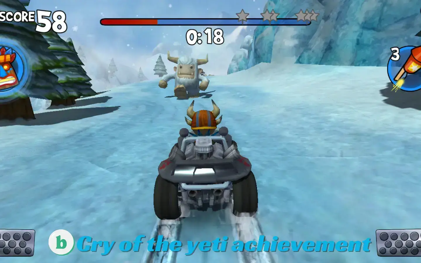 Cry-of-the-yeti-achievements-in-beach-buggy-racing